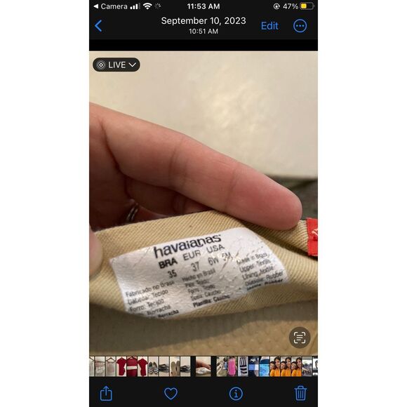 HAVAIANAS Espadrilles Origine Classic III Navy Sand - Picture 6 of 6